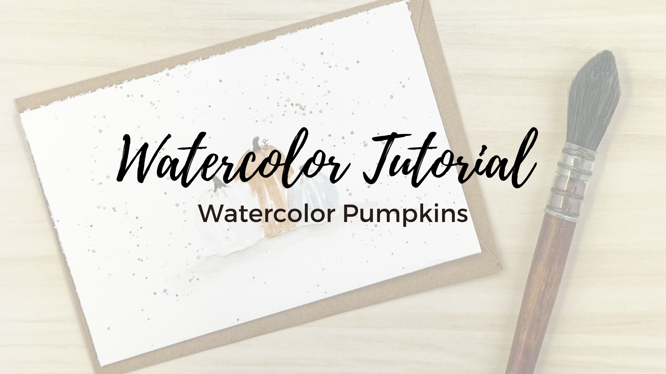 Easy Watercolor Painting for Beginners | Fall Watercolor Pumpkins