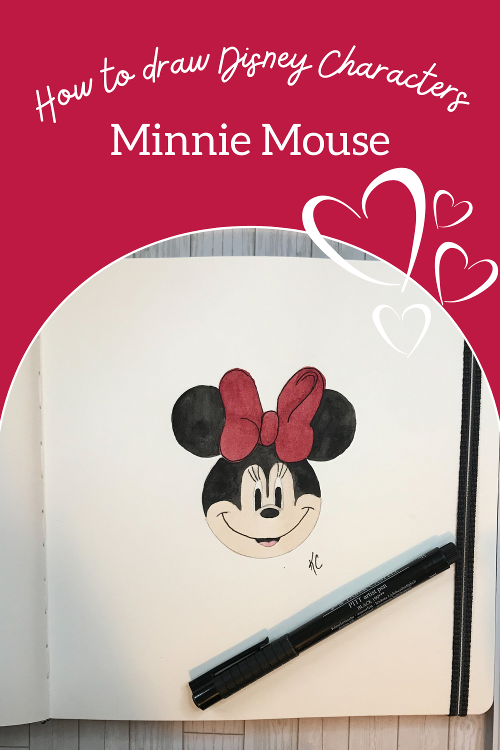 How to Draw Disney Characters | Minnie Mouse | Reflecting Creation