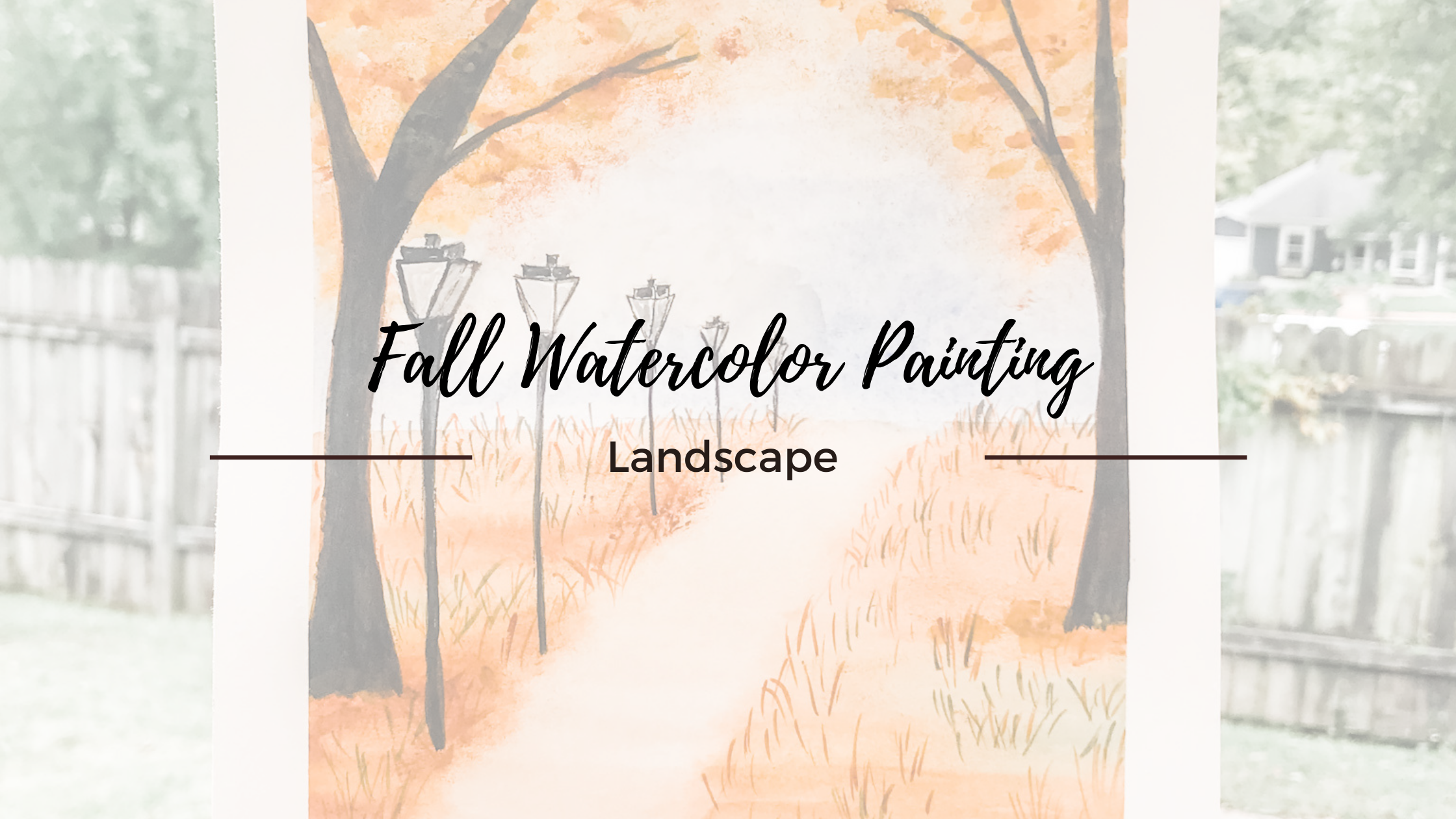 How To Paint a Fall Watercolor Painting