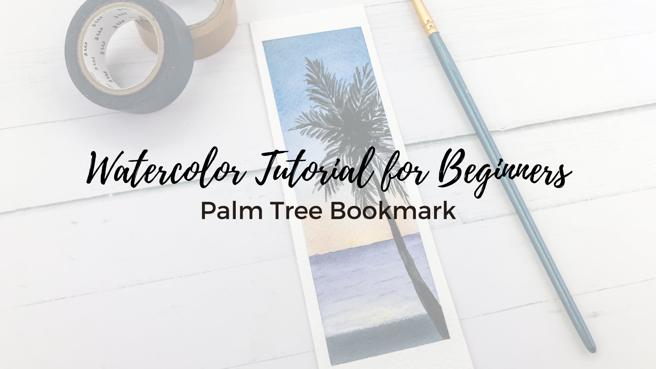 Palm Tree Painting Step by Step Tutorial