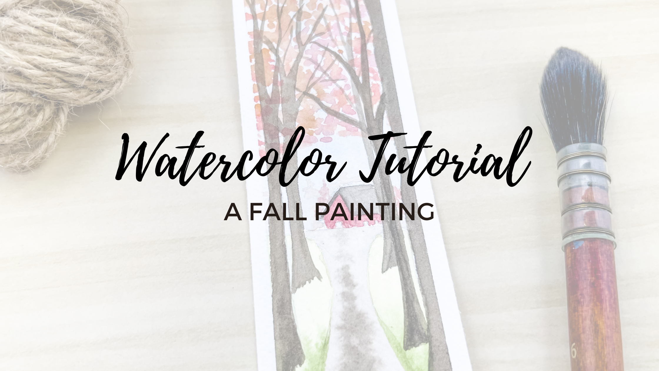 A Perfect Painting to Look Forward to || Fall Watercolor Painting