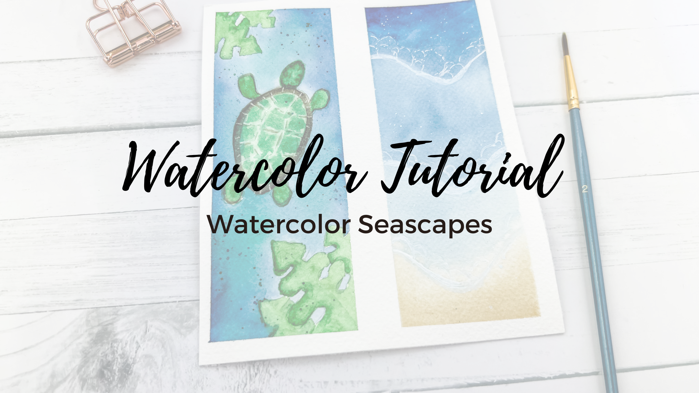 Watercolor Sea Scape Tutorials