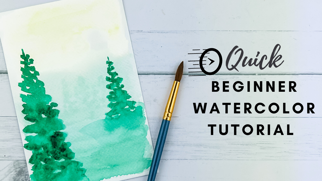Simple Watercolor Landscape for Beginners