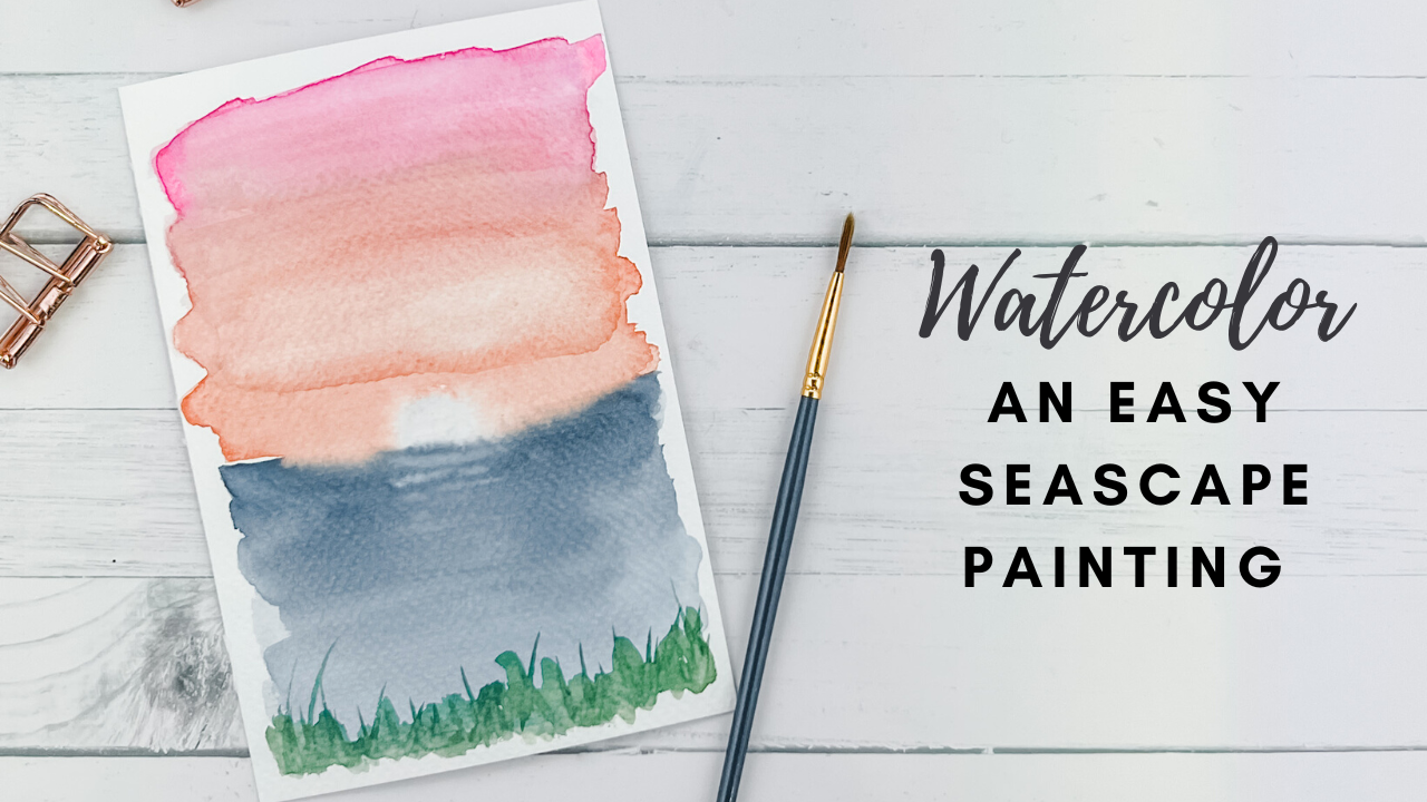 Easy Watercolor Seascape Painting