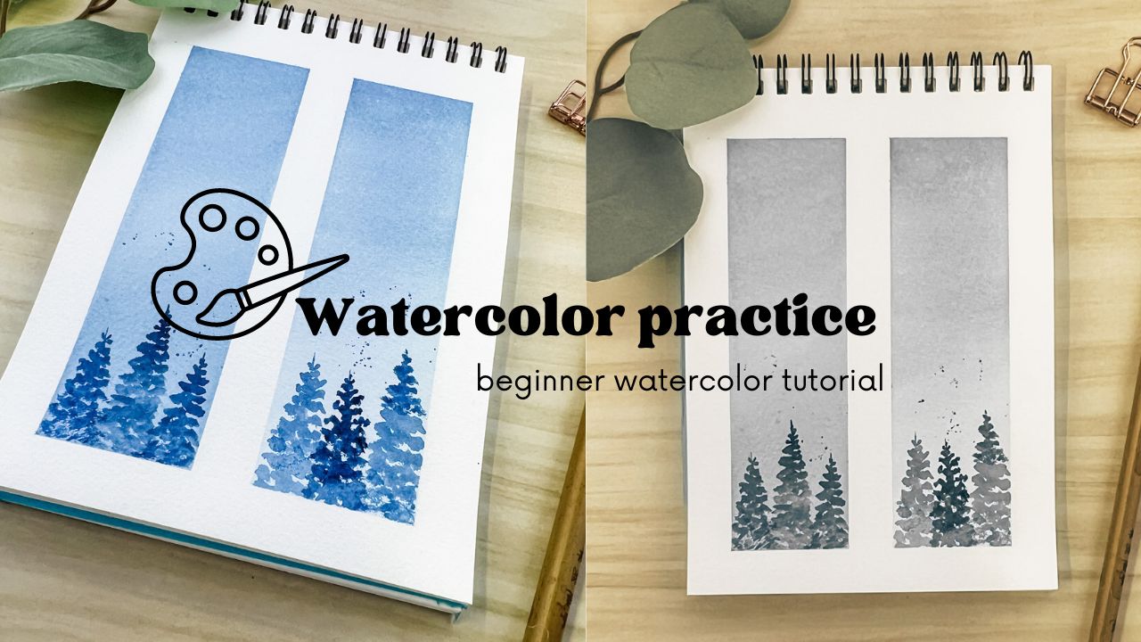 Lesson One: Watercolor Wet on Wet and Wet on Dry Practice